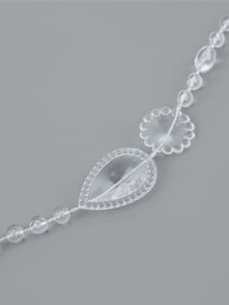 Бусы на нитях, 15 мм, 9±1 м, прозрачные