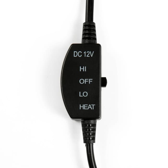 Накидка с подогревом TORSO, 12 В, регулятор, провод 120 см, иск. мех, черный