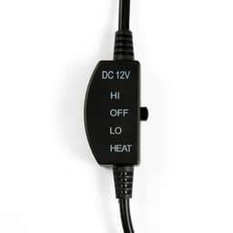 Накидка с подогревом TORSO, 12 В, регулятор, провод 120 см, иск. мех, черный