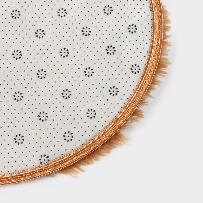 Коврик овальный Доляна «Пушистик», 40×60 см