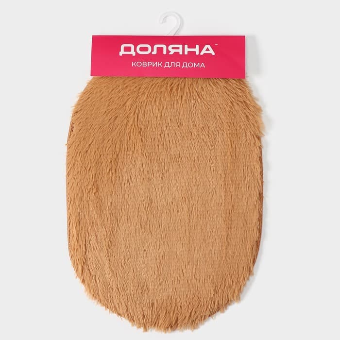 Коврик овальный Доляна «Пушистик», 40×60 см