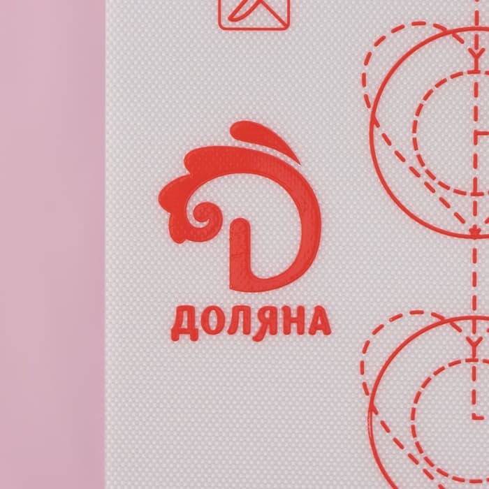 Коврик для выпечки армированный Доляна «Макарун», силикон, 29.3×26 см, белый