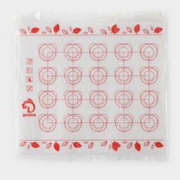 Коврик для выпечки армированный Доляна «Макарун», силикон, 29.3×26 см, белый