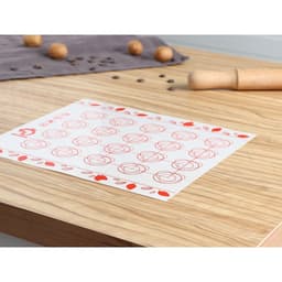 Коврик для выпечки армированный Доляна «Макарун», силикон, 29.3×26 см, белый