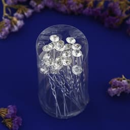 Шпилька для волос «Сияние», серебро