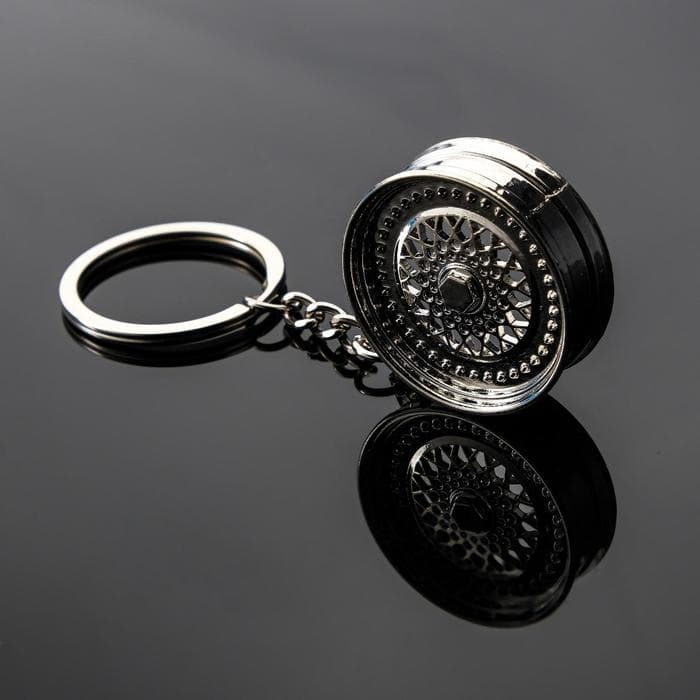 Брелок для автомобильных ключей Cartage, диск, металл, хром