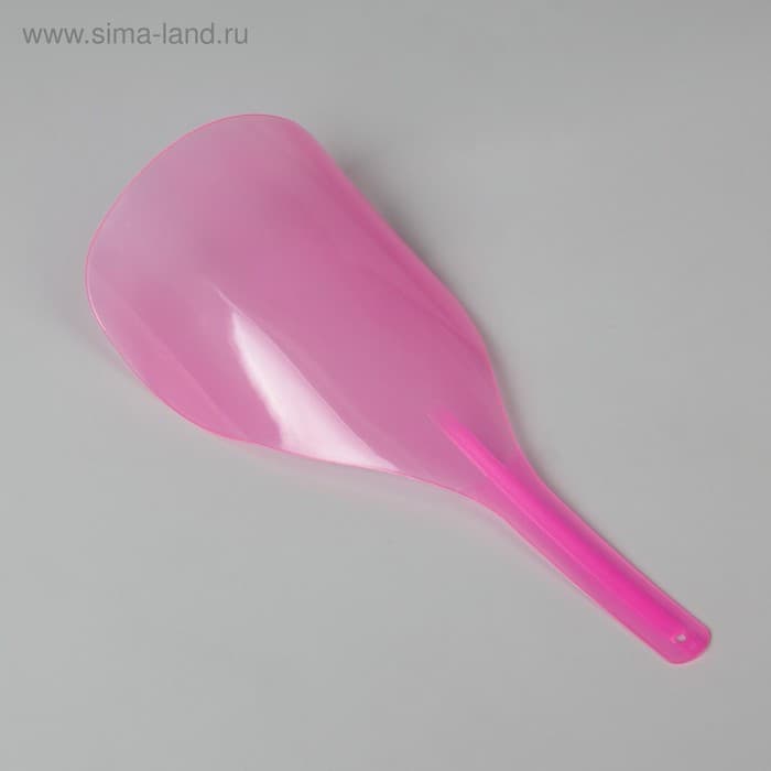 Экран для защиты лица, с ручкой, 31.5×13.5 см, розовый