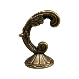 Держатель для штор «ТУНДРА» KS002, однорожковый, цвет бронза, набор 2 шт.