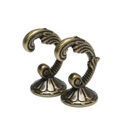 Держатель для штор «ТУНДРА» KS002, однорожковый, цвет бронза, набор 2 шт.