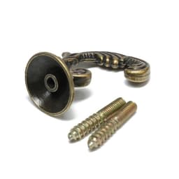 Держатель для штор «ТУНДРА» KS002, однорожковый, цвет бронза, набор 2 шт.