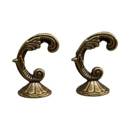 Держатель для штор «ТУНДРА» KS002, однорожковый, цвет бронза, набор 2 шт.