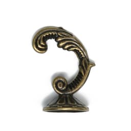 Держатель для штор «ТУНДРА» KS002, однорожковый, цвет бронза, набор 2 шт.