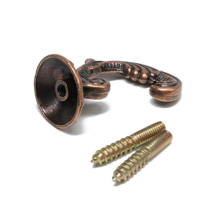 Держатель для штор KS002, однорожковый, цвет медь, набор 2 шт.