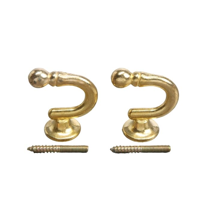 Держатель для штор KS003, однорожковый, цвет золото