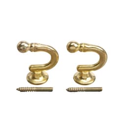 Держатель для штор KS003, однорожковый, цвет золото