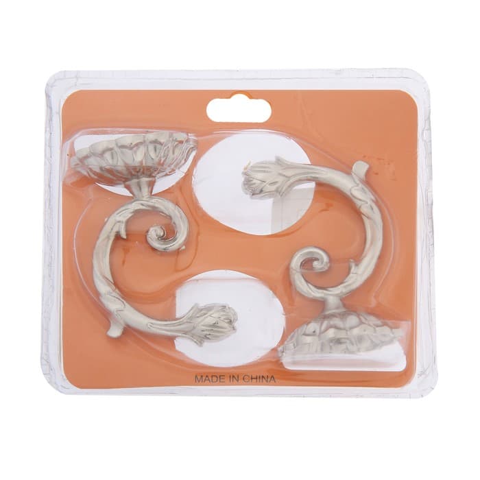 Держатель для штор «ТУНДРА» KS006, однорожковый, цвет хром