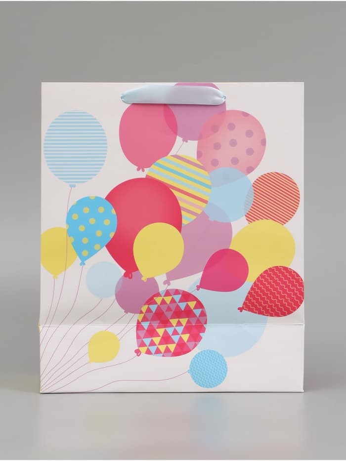 Пакет подарочный ламинированный, упаковка, «Самый лучший день сегодня!», ML 23×27×11.5 см