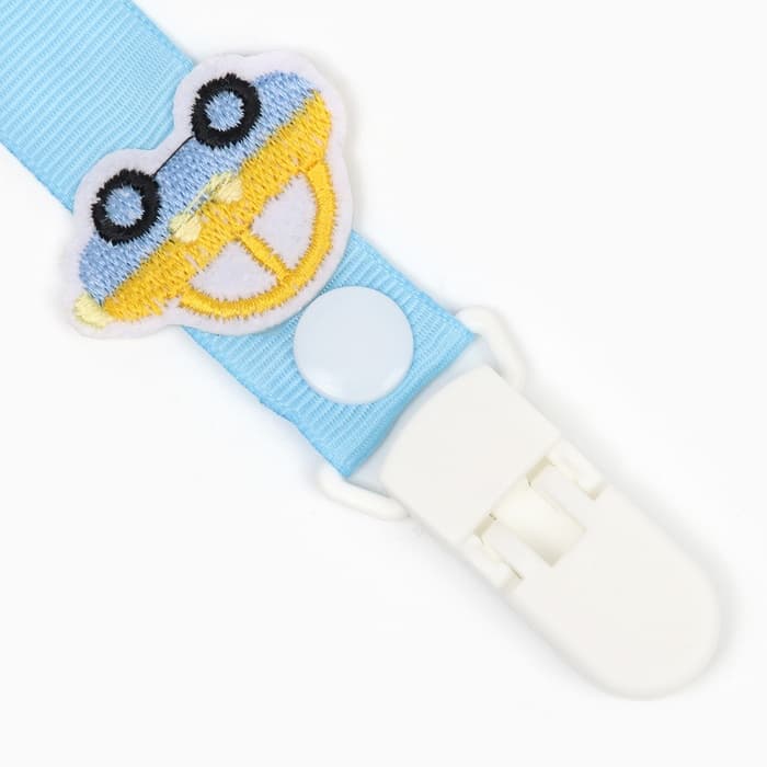 Держатель для соски - пустышки M&B «Счастливый малыш», на ленте