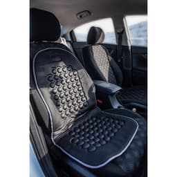 Накидка-массажёр на сиденье автомобиля, чёрный, велюр