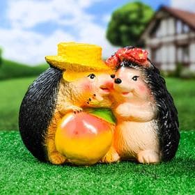 Садовая фигура из гипса «Ёжики признание в любви», 19×28×22 см