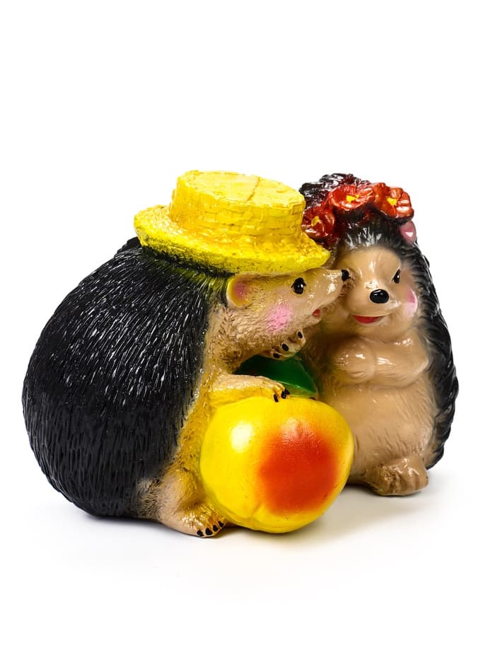 Садовая фигура из гипса «Ёжики признание в любви», 23×17×22 см
