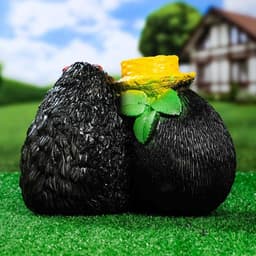 Садовая фигура из гипса «Ёжики признание в любви», 19×28×22 см