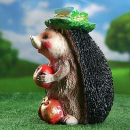 Садовая фигура из гипса «Ёжик с тремя яблоками», 20×25×28 см