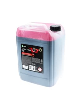 Шампунь для бесконтактной мойки Grass Active Foam Red, 22 кг, удаляет пыль, масло, насекомых (1:30-1:50)