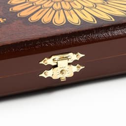 Настольная игра нарды «Герб России», деревянные, малые, 40×40 см, с шашками