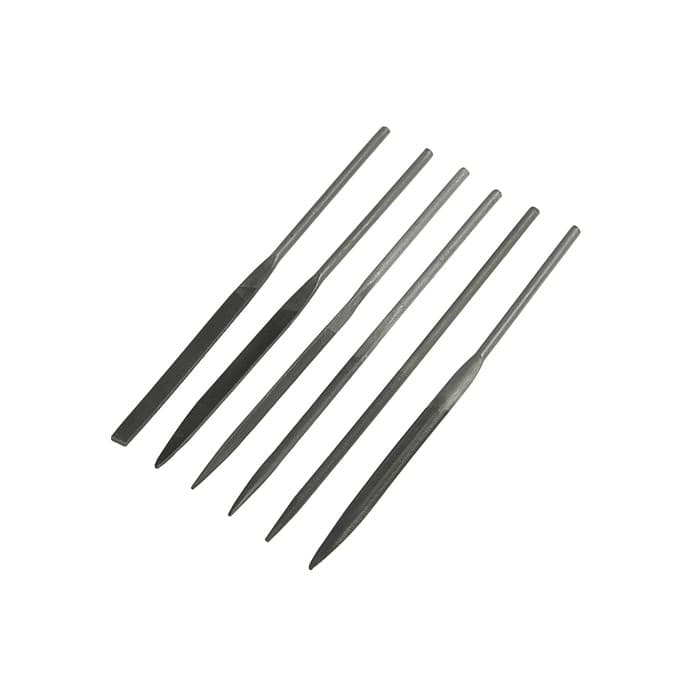 Набор надфилей ЛОМ, металлические рукоятки, 70×160×4 мм, 6 шт.