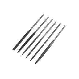 Набор надфилей ЛОМ, металлические рукоятки, 70×160×4 мм, 6 шт.