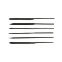 Набор надфилей ЛОМ, металлические рукоятки, 70×160×4 мм, 6 шт.