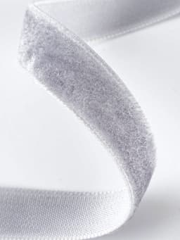 Лента бархатная, 10 мм, 18±1 м, серая №184