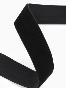Лента бархатная, 15 мм, 18±1 м, чёрная №03