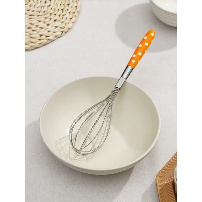 Венчик для взбивания Доляна «Горох», 26×6 см, нержавеющая сталь, МИКС