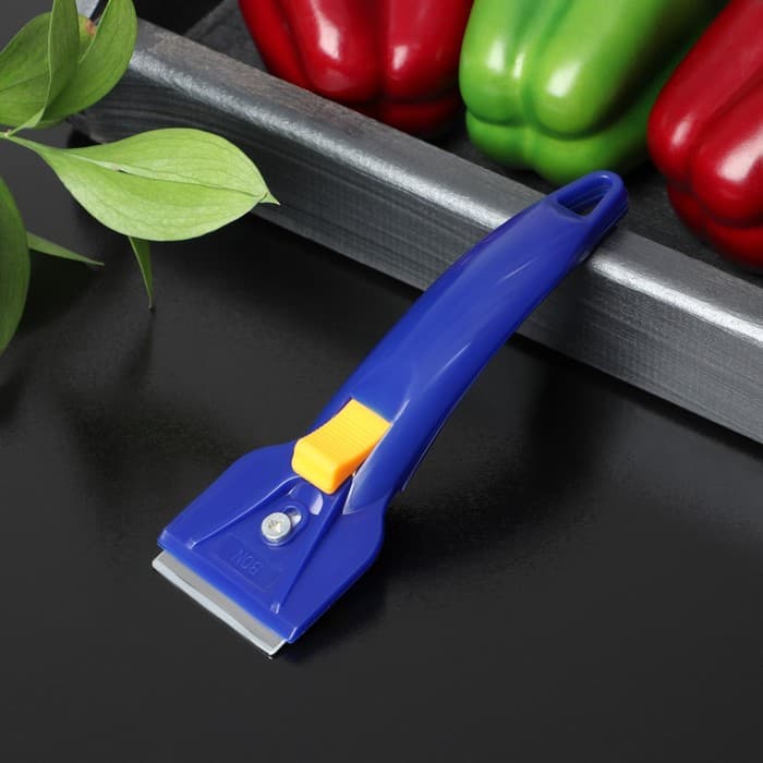 Скребок для стеклокерамики Доляна «Базис», 16 см, МИКС