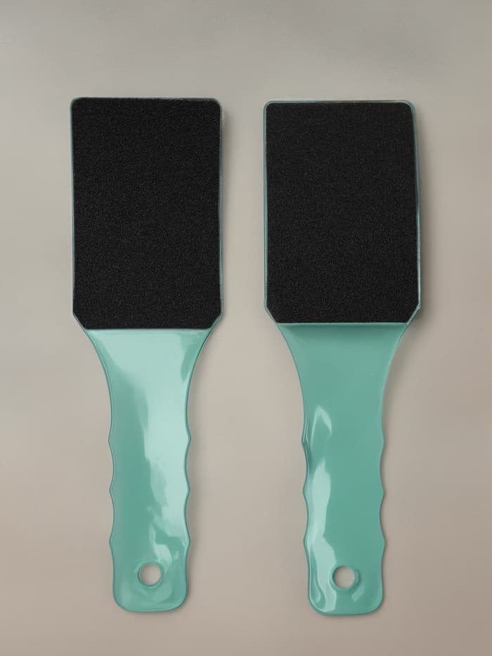 Пилка для пяток, эргономичная, наждачная, двусторонняя, 23 см, МИКС