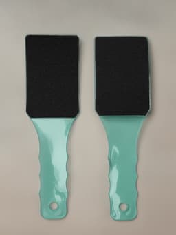 Пилка для пяток, эргономичная, наждачная, двусторонняя, 23 см, МИКС