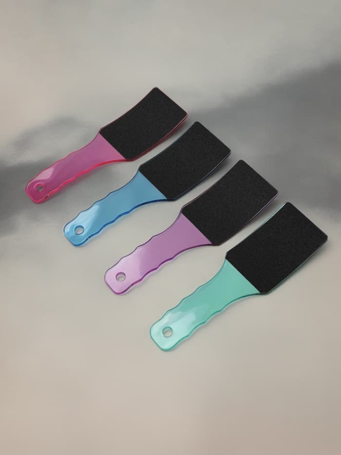 Пилка для пяток, эргономичная, наждачная, двусторонняя, 23 см, МИКС