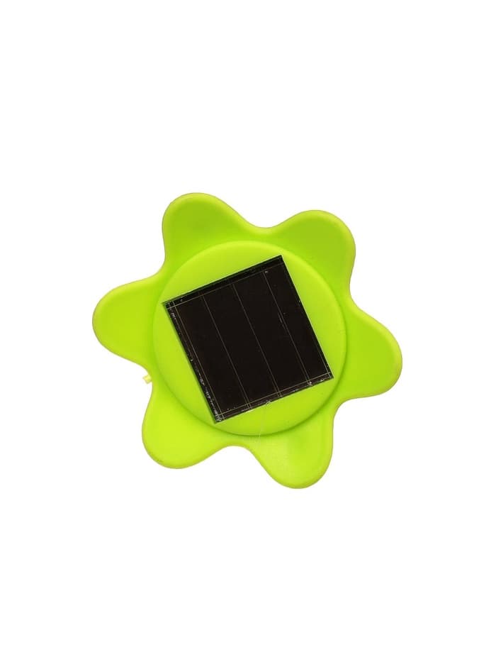 Садовый светильник «Цветок зелёный», уличный, на солнечной батарее, 6×29×6 см, 1 LED, свечение белое