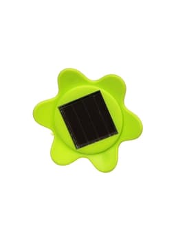 Садовый светильник «Цветок зелёный», уличный, на солнечной батарее, 6×29×6 см, 1 LED, свечение белое