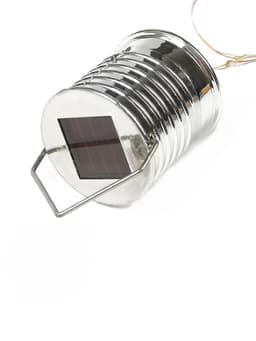 Садовый светильник «Лампочка», уличный, на солнечной батарее, 8×14×8 см, 5 LED, свечение белое