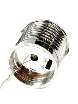 Садовый светильник «Лампочка», уличный, на солнечной батарее, 8×14×8 см, 5 LED, свечение белое