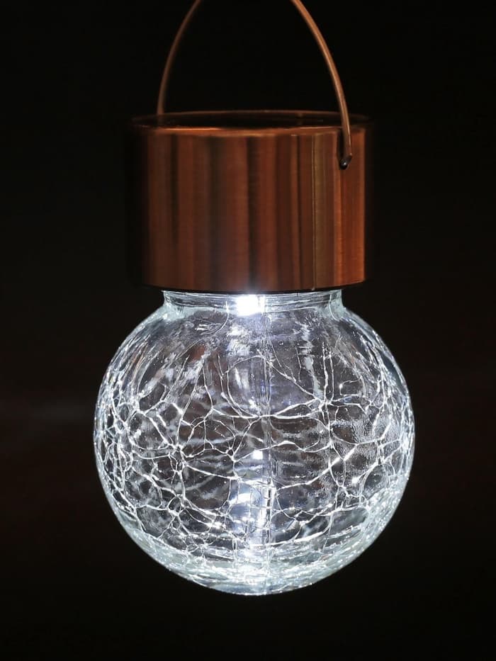 Садовый светильник «Лампочка», уличный, на солнечной батарее, 6×9 см, 1 LED, свечение белое