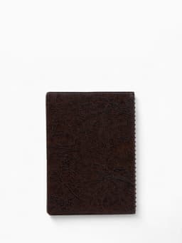 Обложка для автодокументов, с тиснением, уголками, коричневая