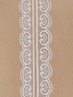Кружево капроновое, 23 мм, 10±1 м, белое