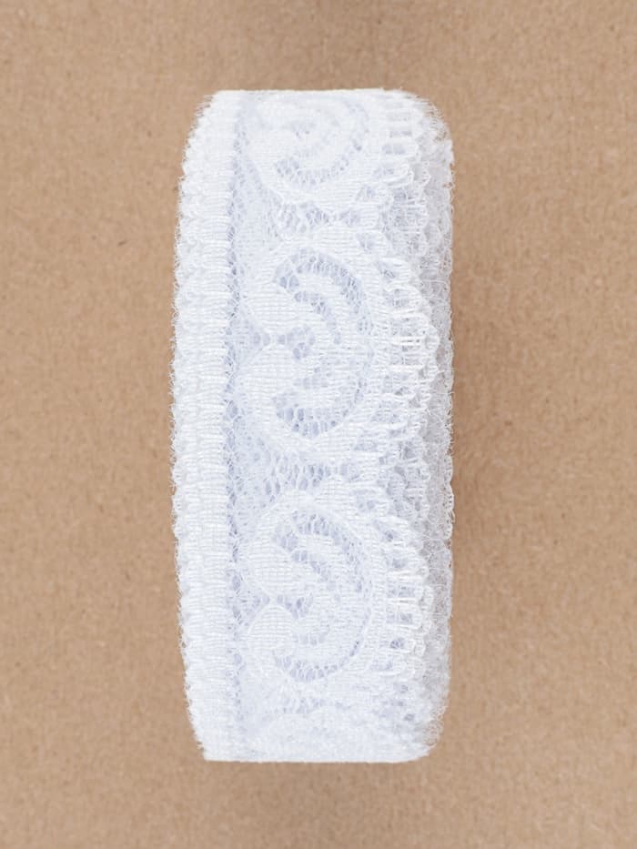 Кружево капроновое, 23 мм, 10±1 м, белое