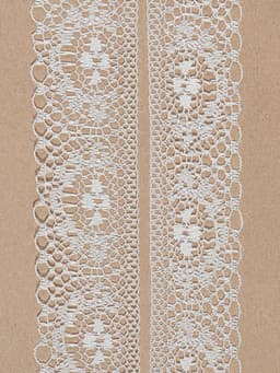 Кружево капроновое, 35 мм, 10±1 м, белое