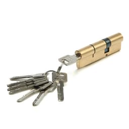 Цилиндровый механизм, 90 мм, латунь, цвет золото