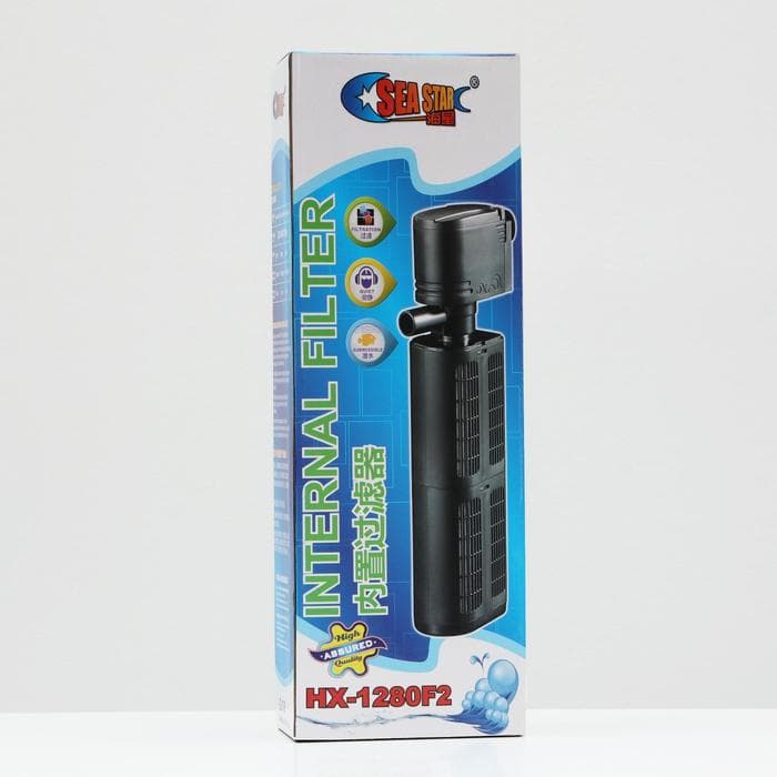 Фильтр для аквариума Sea Star HX-1280F2, двухсекционный, внутренний, 1300 л/ч, 18 Вт